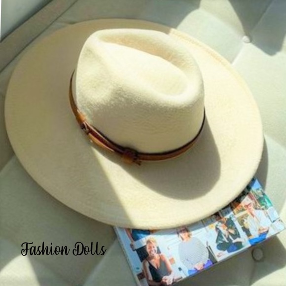 Dandy Life Pinched Wide Brim Hat New-Dark Grey - Picture 3 of 11